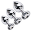 Akstore Jewelry Design Stainless Steel Butt Plug Set White top