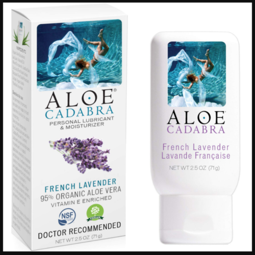 Aloe Cadabra Natural Personal Lubricant French Lavender with box