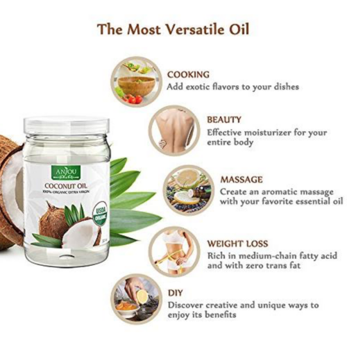 Anjou Organic Extra Virgin Coconut Oil uses