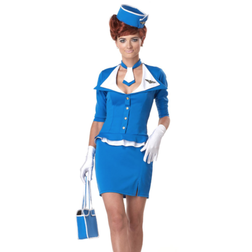 California Costumes Retro Stewardess Costume