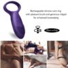 Cob Silicone Vibrating Cock Ring rechargable