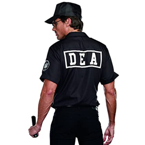 Dreamgirl Men's DEA Officer Phil My Pockets Costume back zoom