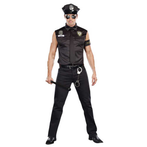 Dreamgirl Men's Dirt Cop Officer Ed Banger Costume full body