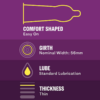 Durex Extra Sensitive Natural Latex Condoms specs