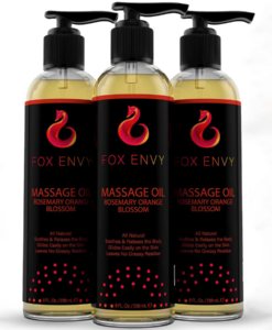 Fox Envy Massage Oil - Orange Blossom with Rosemary