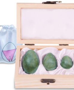 Green Hellu Jade Yoni Eggs – Predrilled Jade Egg Set of 3