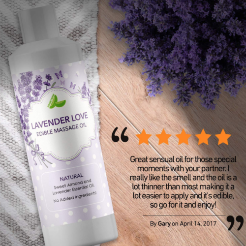 Honeydew Lavender Love Edible Massage Oil customer feedback