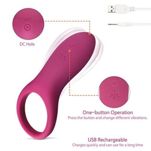 IMO Full Silicone Vibrating Cock Ring operation and charge