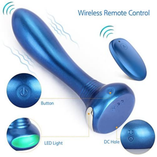 IMO USB Rechargeable Vibrating Anal Plug with wireless remote control