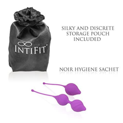 IntiFit Premium Kegel Exercise Weight Training Set with pouch