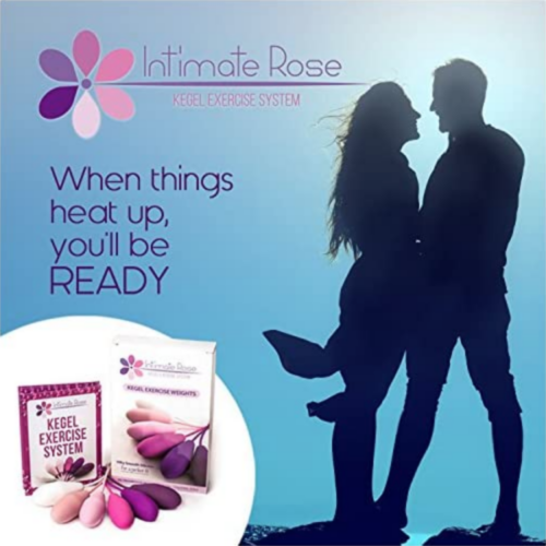 Intimate Rose Kegel Exercise Weights ready