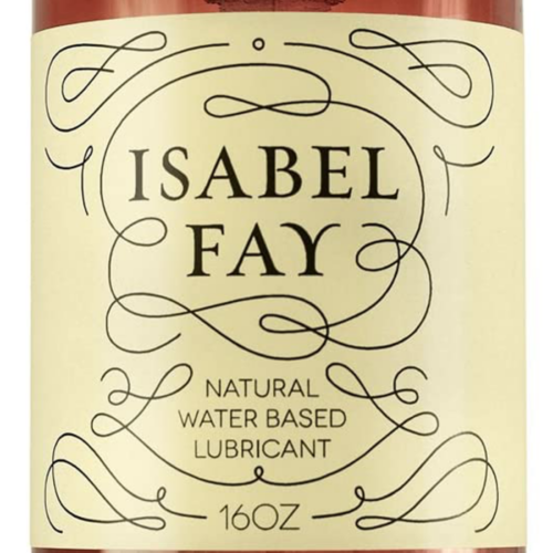 Isabel Fay Water Based Personal Lubricant label