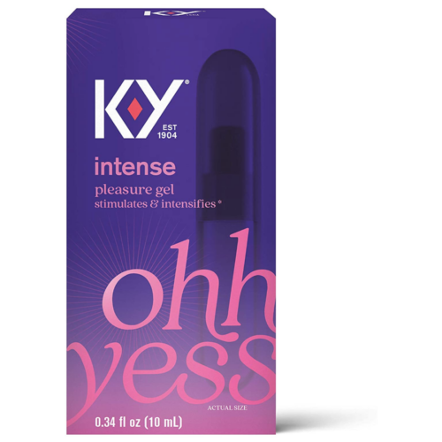 K-Y Intense Pleasure Gel 0.34 oz box front