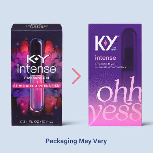 K-Y Intense Pleasure Gel 0.34 oz packaging may vary