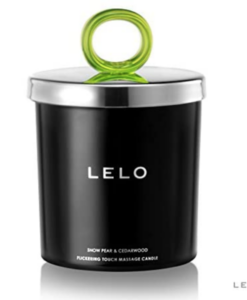 LELO Flickering Touch Massage Candle - Snow Pear & Cedarwood