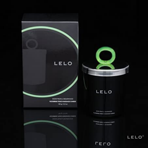 LELO Flickering Touch Massage Candle - Snow Pear & Cedarwood