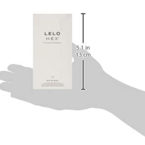 LELO HEX Original Luxury Condoms 12 Pack size