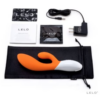 LELO INA 2 Orange Luxury Rabbit Vibrator box contents