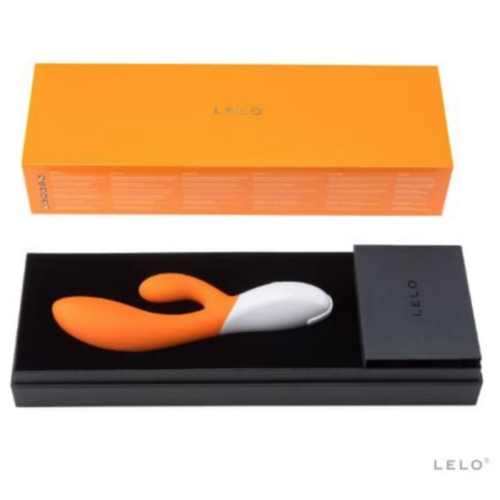 LELO INA 2 Orange Luxury Rabbit Vibrator in box