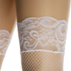 Leg Avenue Fishnet Thigh High Stockings with Back Seam cluseup