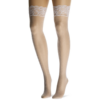 Leg Avenue Fishnet Thigh High Stockings with Back Seam white front