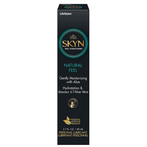 LifeStyles SKYN Natural Feel Personal Lubricant 2.7 oz box front