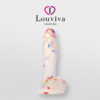 Louviva Clear Confetti Dildo colorful sex