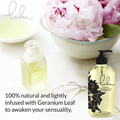 Lulu Sensual Massage Oil geranium leaf