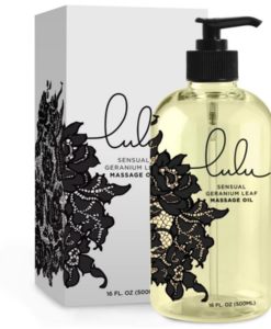 Lulu Sensual Massage Oil with box