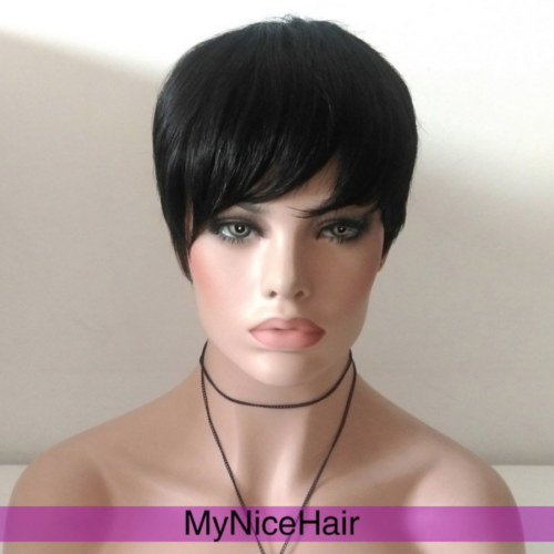 MyNiceHair 100% Pure Human Hair Bob Short Wig
