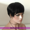MyNiceHair 100% Pure Human Hair Bob Short Wig side