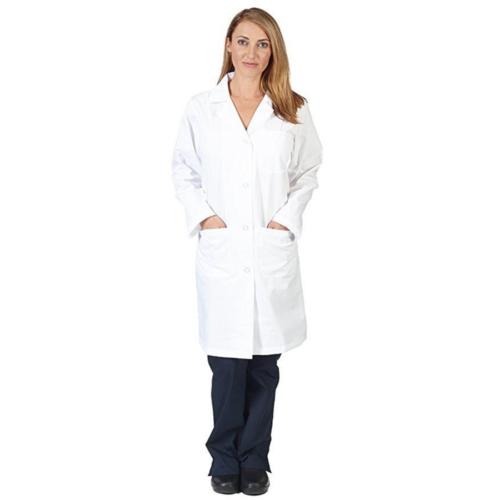 Natural Uniforms Unisex 40 inch Lab Coat full body