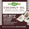 Nature's Way Organic Extra Virgin Coconut Oil label