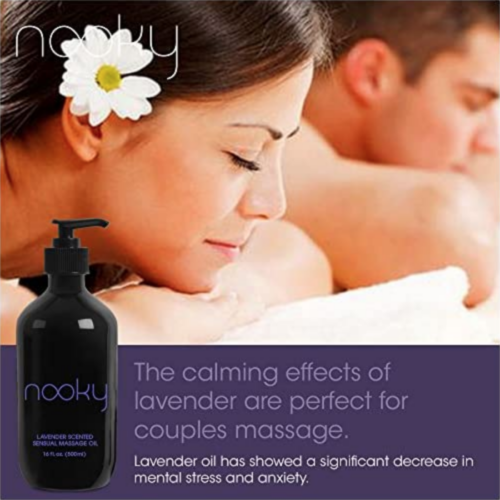 Nooky Lavender Massage Oil for couples massage