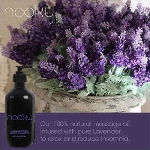 Nooky Lavender Massage Oil for insomnia