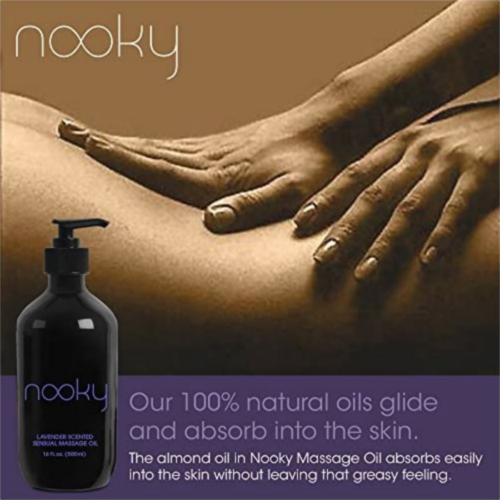 Nooky Lavender Massage Oil with natural oils