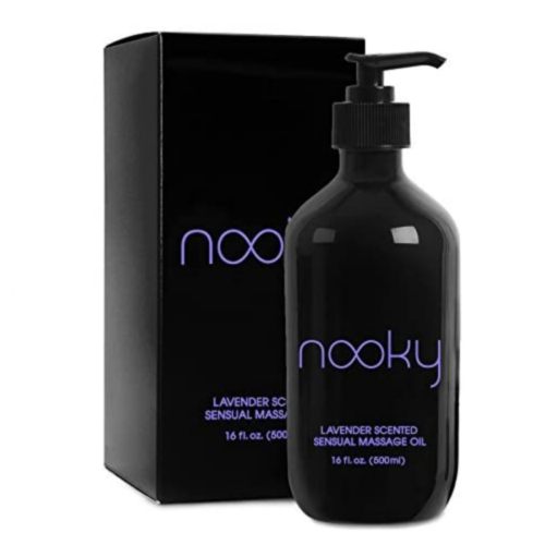 Nooky Lavender Massage Oil with box
