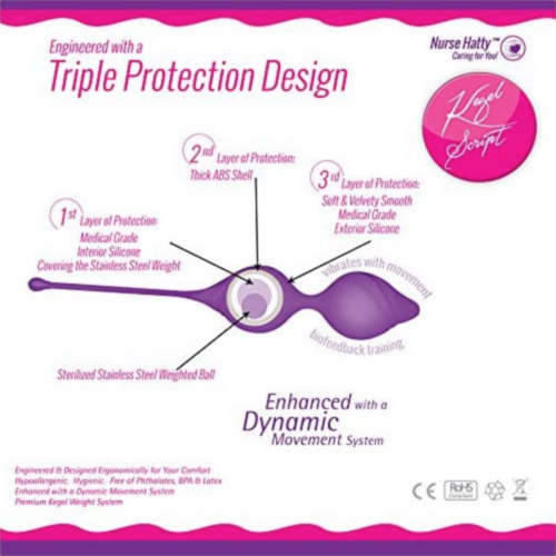 Nurse Hatty Kegel Exercise Weight System triple protection