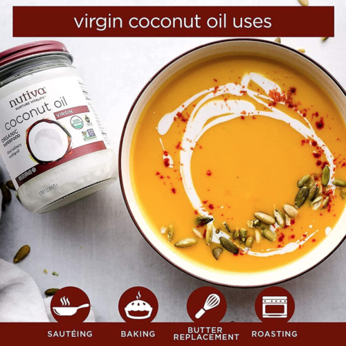 Nutiva Organic Cold-Pressed Virgin Coconut Oil uses