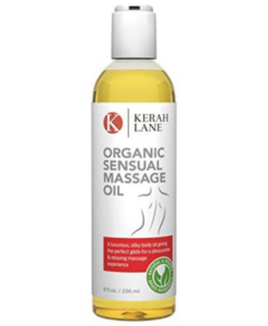 Organic Sensual Body Massage Oil front