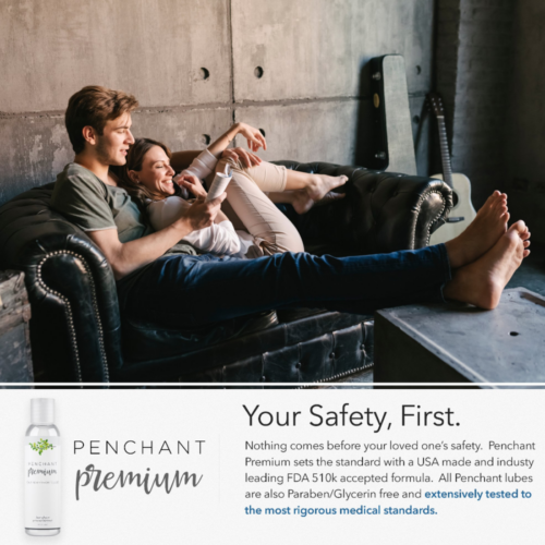 Penchant Premium Silicone Based Personal Lube safety first