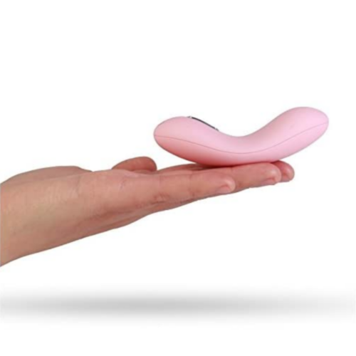 SVAKOM Echo Clitoral Vibrator Pale Pink in hand