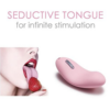 SVAKOM Echo Clitoral Vibrator Pale Pink tongue shape
