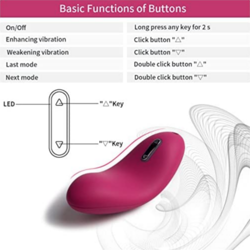 SVAKOM Echo Tongue Shaped Vibrator button functions