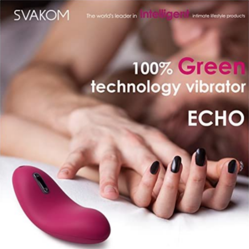 SVAKOM Echo Tongue Shaped Vibrator green technology