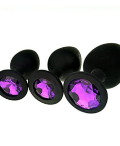 Silicone Jeweled Anal Butt Plug Trainer Set