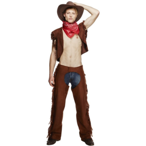 Smiffys Fever Male Ride 'Em High Cowboy Costume front