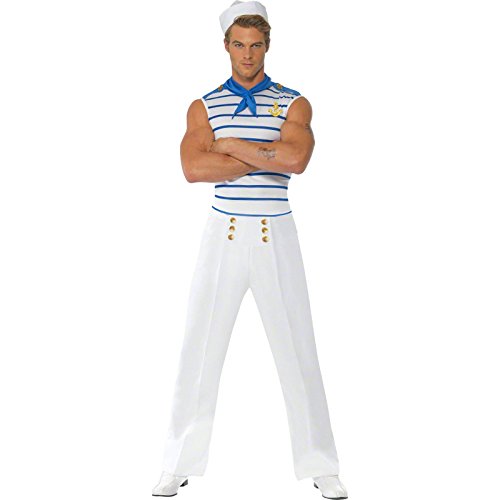 Smiffy's Men's Male Sailor Costume wide
