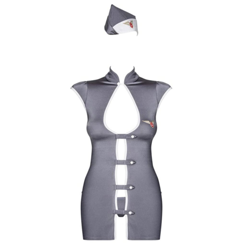 Stewardess Ladies Fancy Dress by Obsessive front