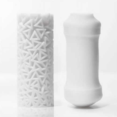 TENGA PILE 3D Sleeve Male Masturbator in and out
